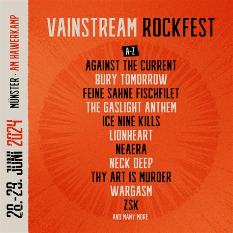 vainstream rockfest 2024